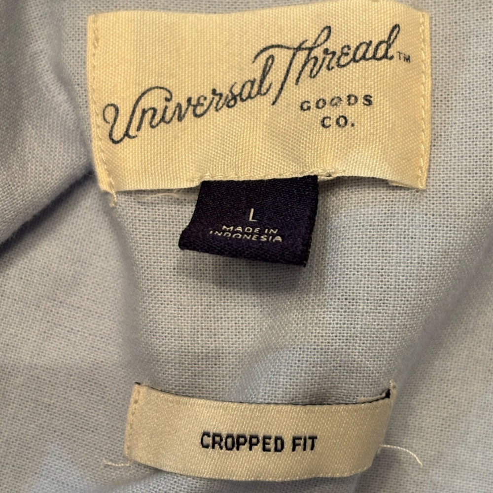 Universal Thread Cropped Fit Button Down Long Sle… - image 6